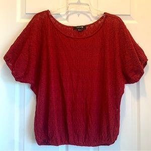 Forever 21 Red Short Sleeve Top